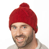 Black yak bobble hat