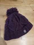 Black Yak Cable Knit Bobble Hat