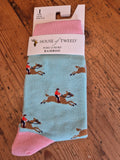 Ladies House of Tweed Horse Bamboo Socks