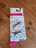 Ladies House of Tweed Horse Bamboo Socks