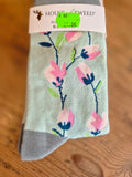 Ladies House of Tweed Bamboo Flower Socks