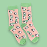 Pink sheep bamboo socks