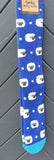 Ladies Blue Sheep Welly/Festival/Walking/Hiking Socks