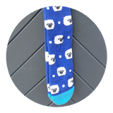 Ladies Blue Sheep Welly/Festival/Walking/Hiking Socks