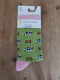 Ladies House of Tweed Cow Socks