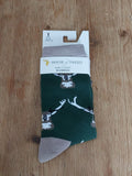 House of Tweed stag green socks