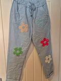 Blue magic trousers