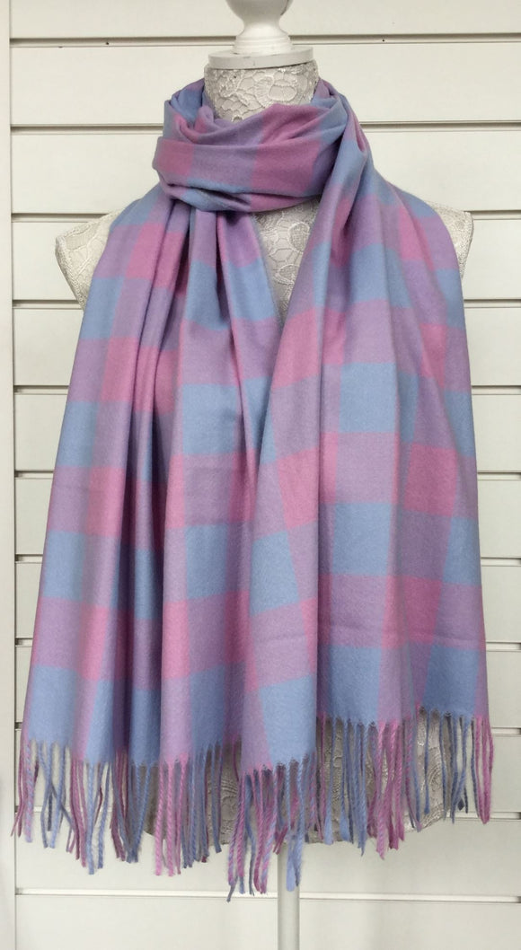 Lilac and Baby Blue Scarf