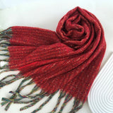 Red sparkle scarf