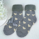 Luxurious Socks with Faux Fur Cuffs