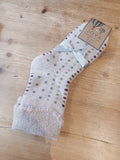 Luxurious Multi Coloured Dotty Cuff Socks