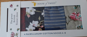
House of tweed
Down the farm sock
Socks
