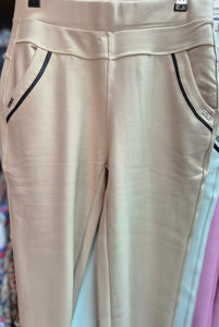 Camel Scuba Leggings/Trousers with Pockets