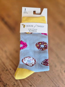 Ladies House of Tweed Doughtnut Bamboo Socks