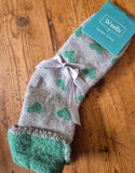 Ladies Heart Cuff Socks