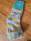 Ladies Heart Cuff Socks