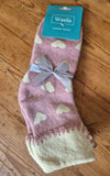 Ladies Heart Cuff Socks
