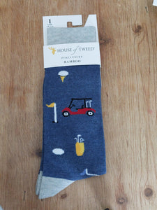 Green Golf Bamboo Socks