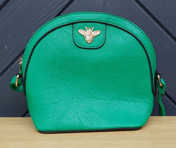Green Bee Logo Cross Body Bag