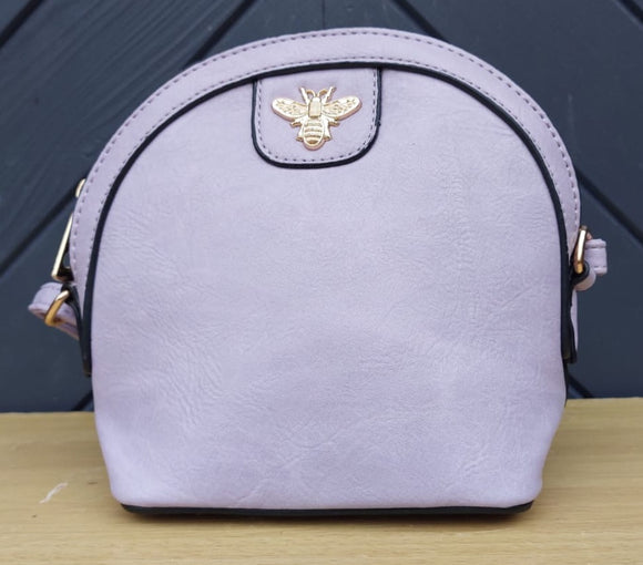 Lilac Bee Logo Cross Body Bag