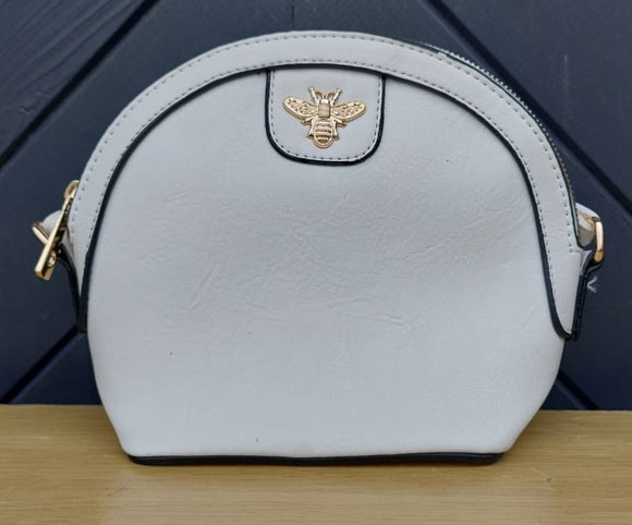 White Bee Logo Cross Body Bag