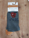 House Of Tweed 'Live Life To The Bull' Bamboo Socks