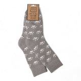 Paws Ribbed Grey Socks