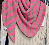 Large Striped Triangle Scarf