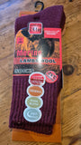 Merino lamb wool burgundy socks 