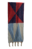 Red and Blue Blanket Scarf