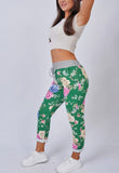Floral Green Joggers