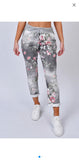 Rose Flower Drawstring Cotton Joggers/Trousers Medium and Plus Size