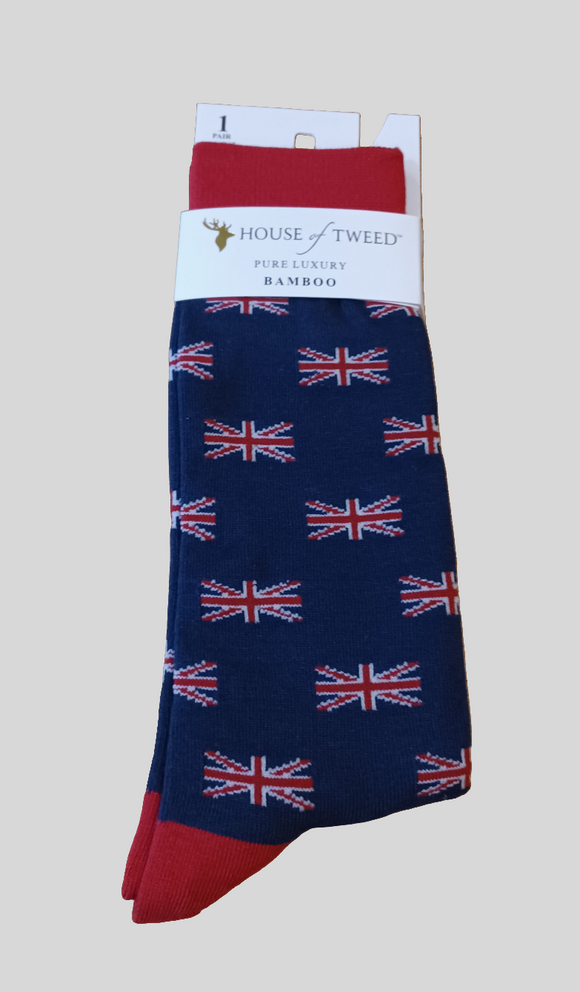 House of Tweed Best of British Union Jack Flag Socks 