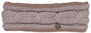 Pure Wool Fleece Lined Cable Headband