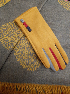 Stunning Six Button Touch Screen Gloves