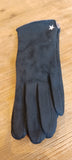 Faux Suede with Small Star Gloves