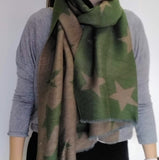 Pleated Reversible Star Scarves