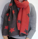 Pleated Reversible Star Scarves