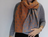 Pleated Reversible Small Star Scarves