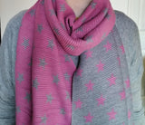 Pleated Reversible Small Star Scarves