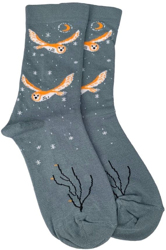 Ladies Owl Bamboo Socks