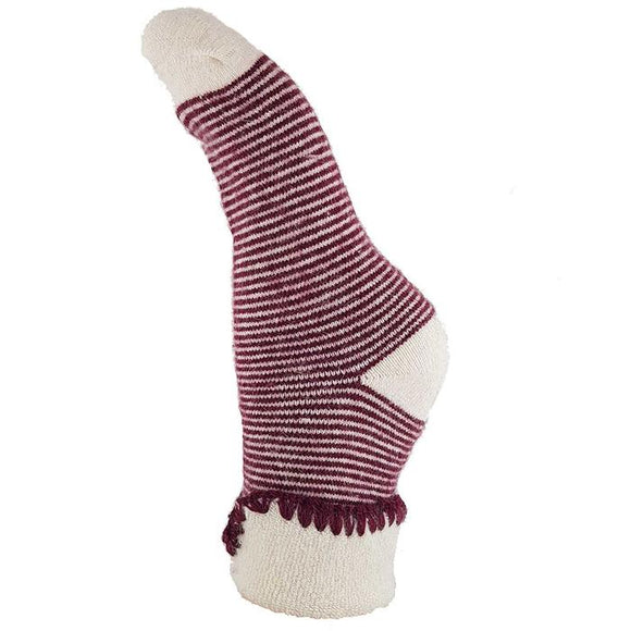 Stripey Luxurious Cuff Socks