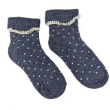 Luxurious Dotty Cuff Socks